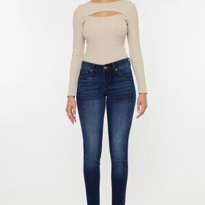 Kancan Mid Rise Gradient Skinny Jeans Size 9 NEW